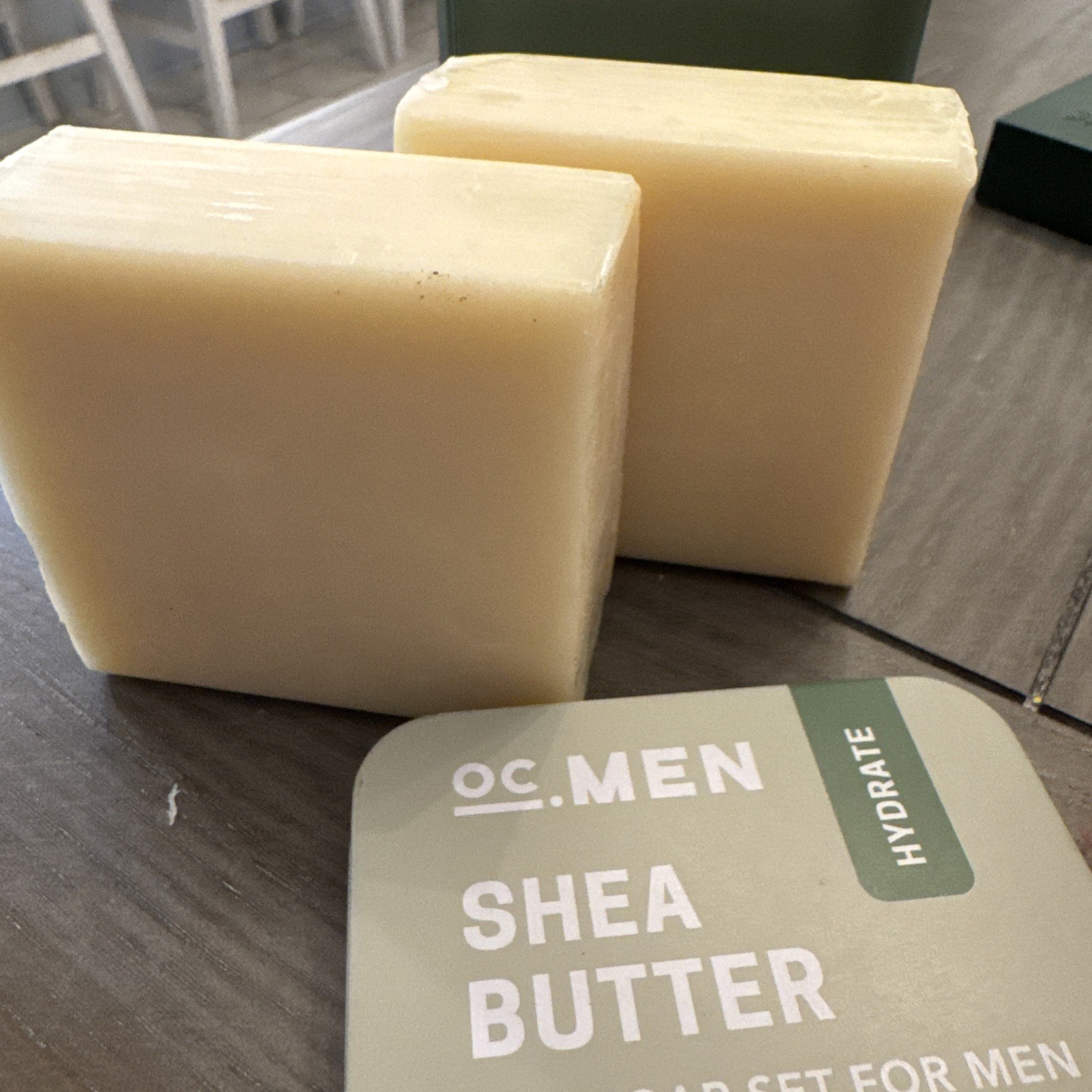 2 Pack OC. Men ~ Shea Deep Moisture Hydrate Bar Soap 5oz Each