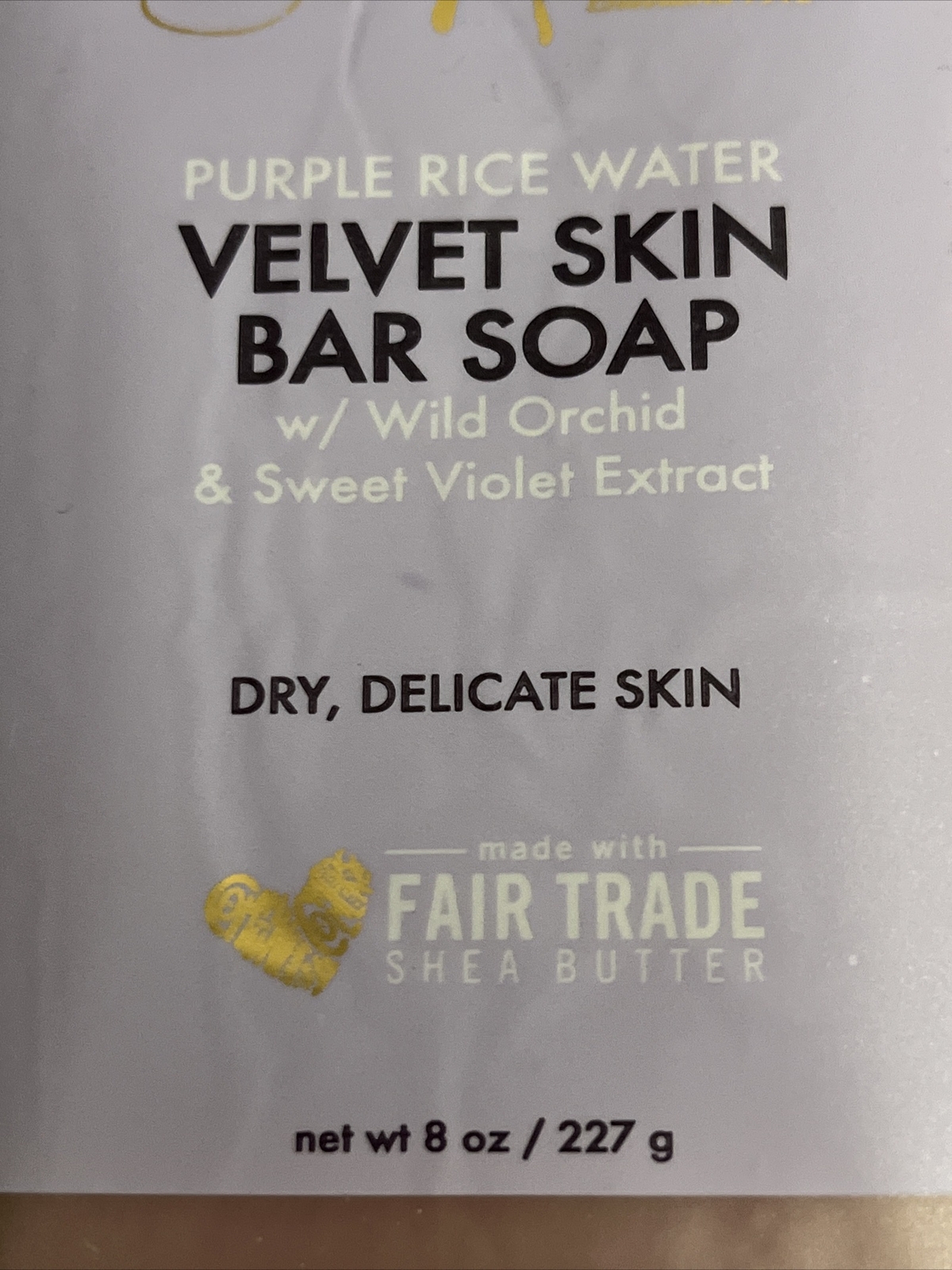 6)MOISTURE PURPLE RICE WATER VELVET SKIN BAR SOAP W ORCHID VIOLET DRY SKIN NIP