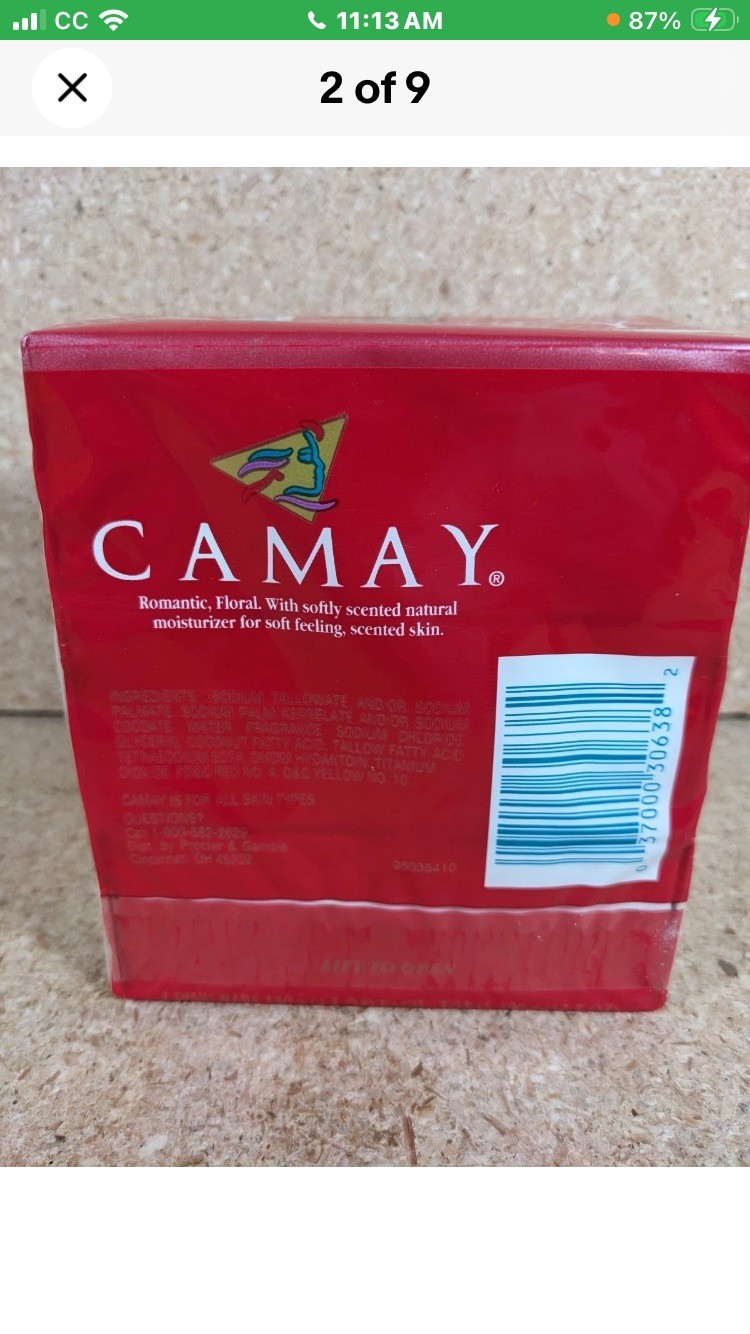 Camay Classic Pink Soap Soft Scented Moisture Beauty Bar 3-Pack Bath Bar 4.0 oz