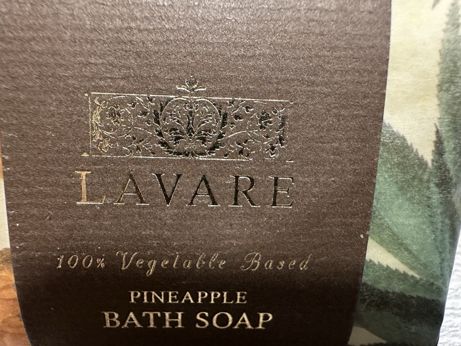 LAVARE Pineapple Luxurious Bath Soap 10 oz. Bar 100% Vegetable Based
