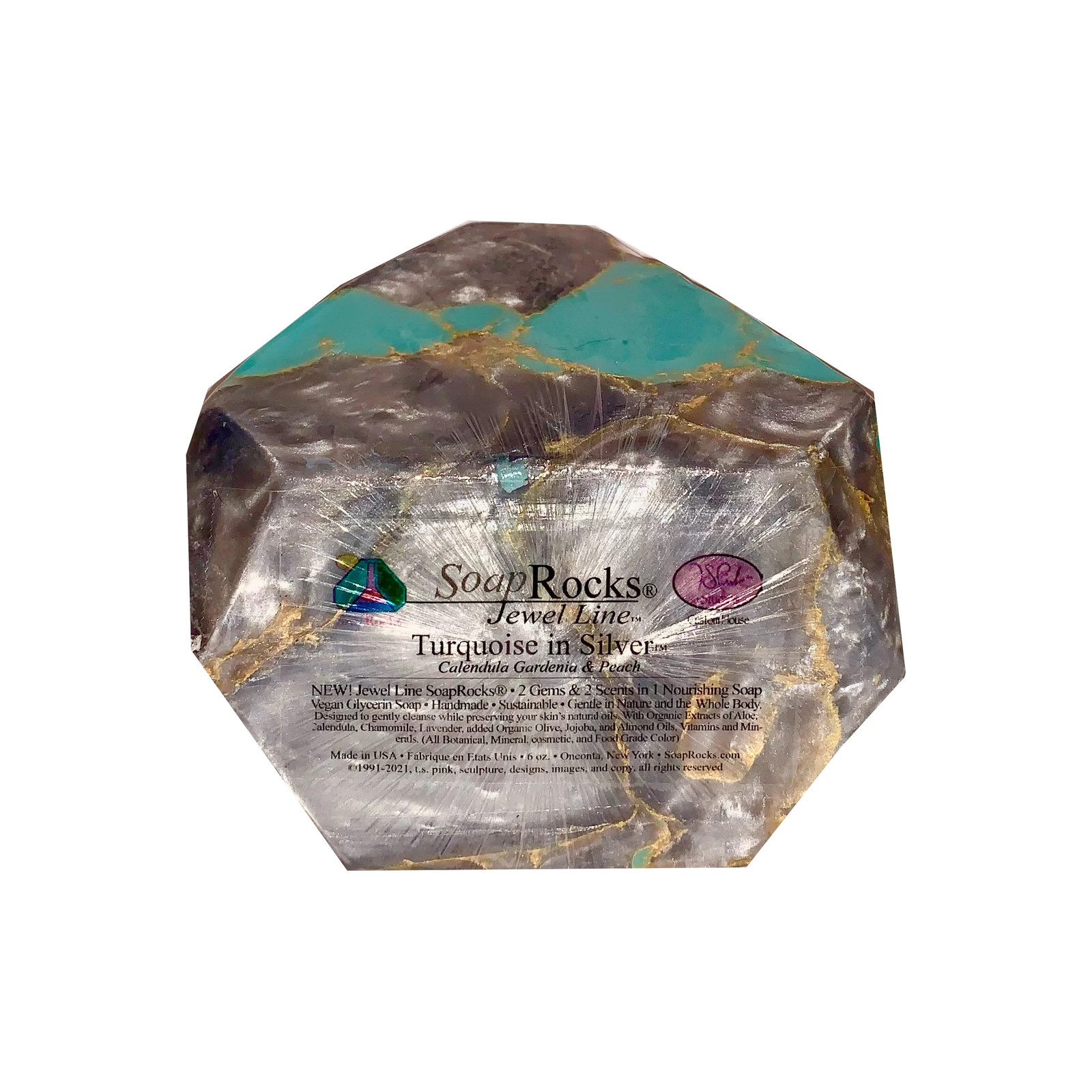 T.S. Pink SoapRocks Jewel Collection – Turquoise in Silver