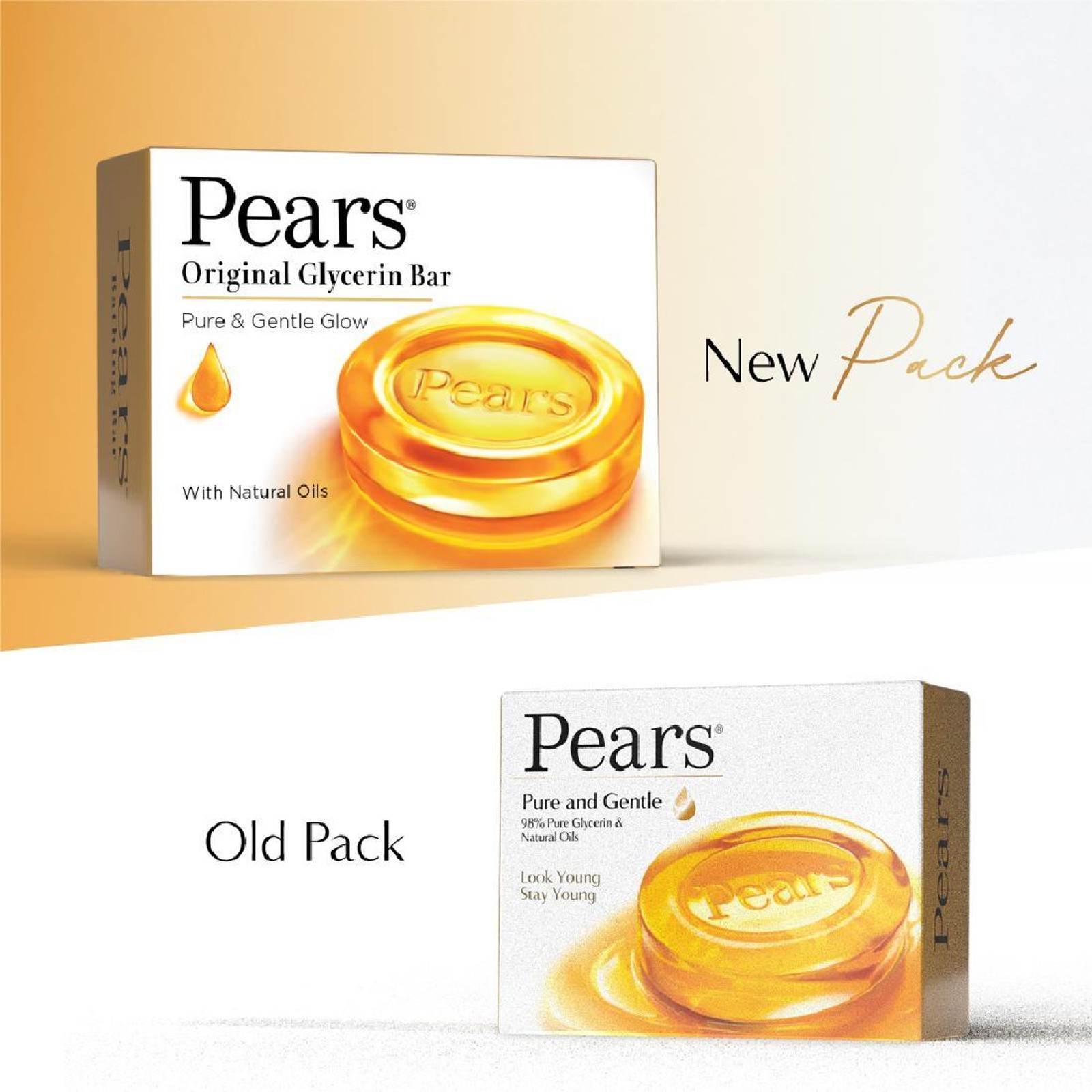 Bathing Soap Bar Pure Glycerin Glow Pears Original 125g 4.4 oz Pack of 8