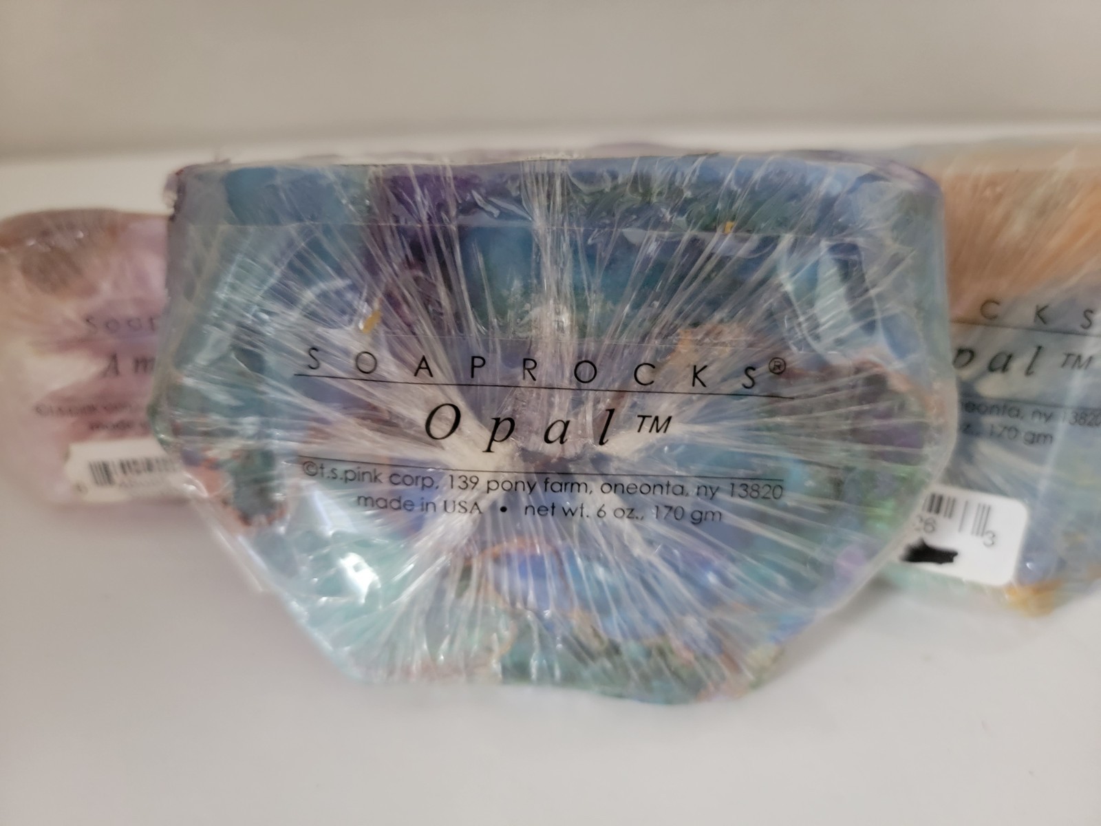 T.S. Pink Soap Rocks 4-6 oz Amethyst – White Opal – Opal 3 Set