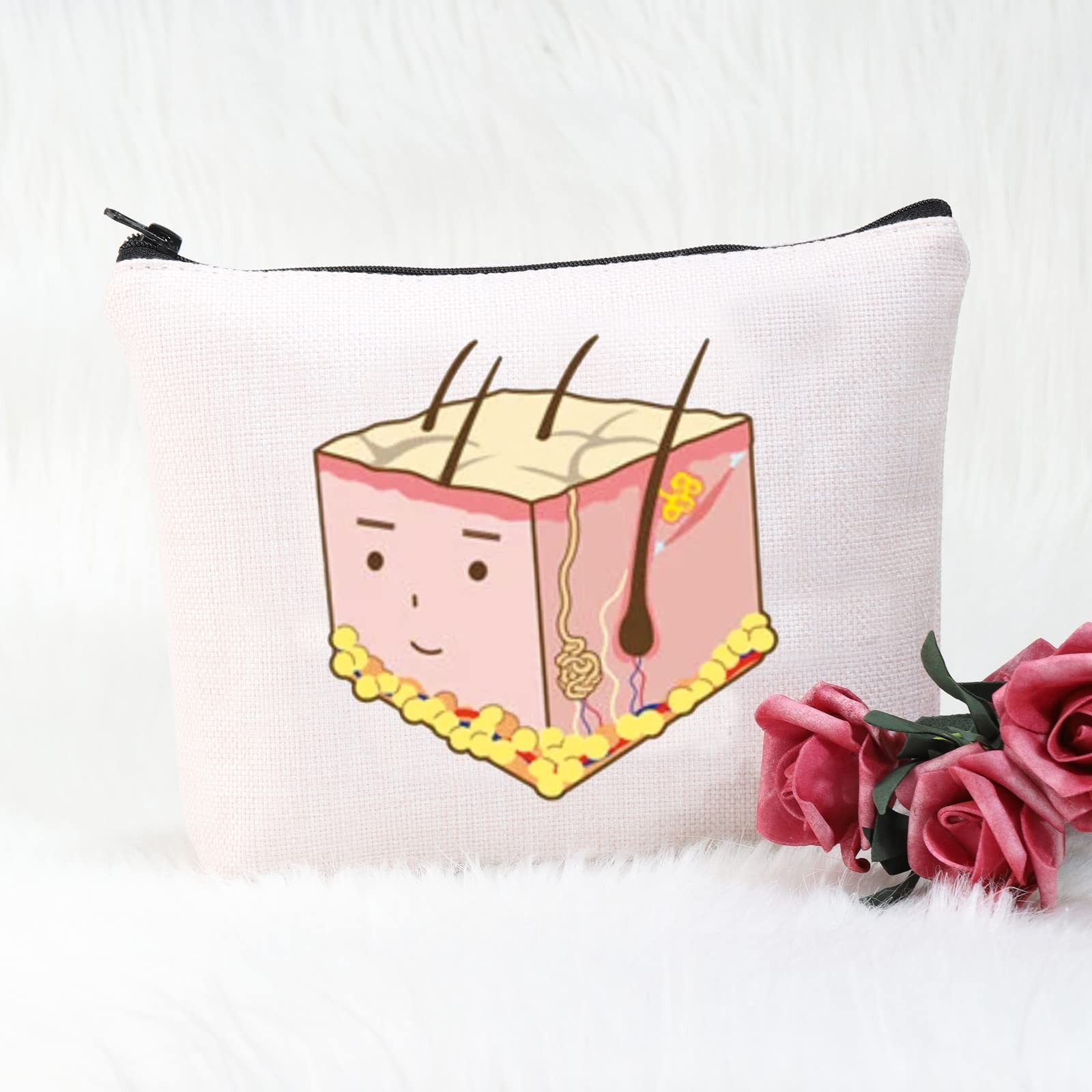 POFULL Dermatologist Work Skin Deep Gift I’d Biopsy That Cosmetic Bag Skin Do…
