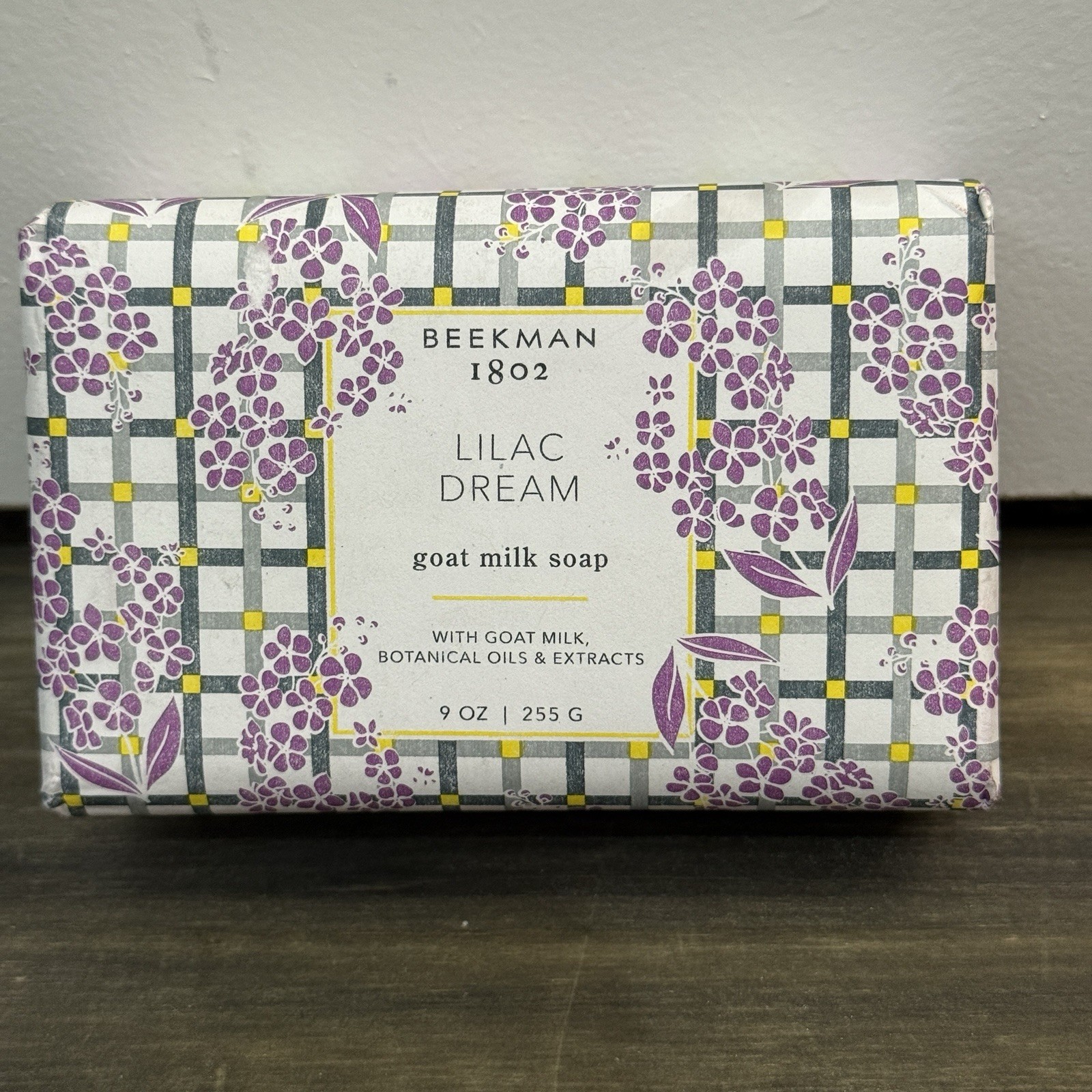Beekman 1802 LILAC-DREAM Goat Milk Jojoba Oil Shea Butter, 9 oz. Bar Soap, New