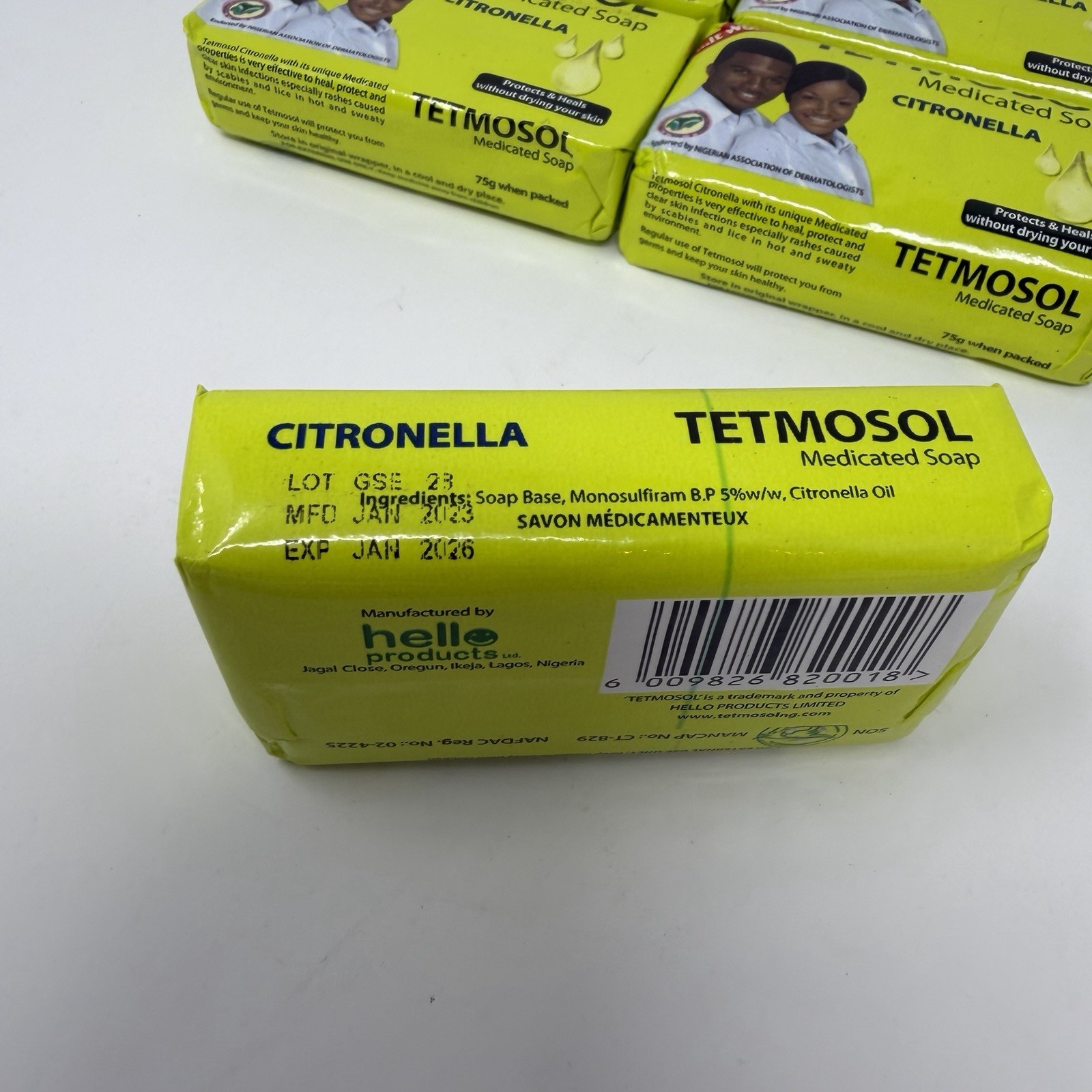Lot Of 4 Tetmosol Medicated Soap Citronella LOT OF 4 SOAPS. USA SELLER
