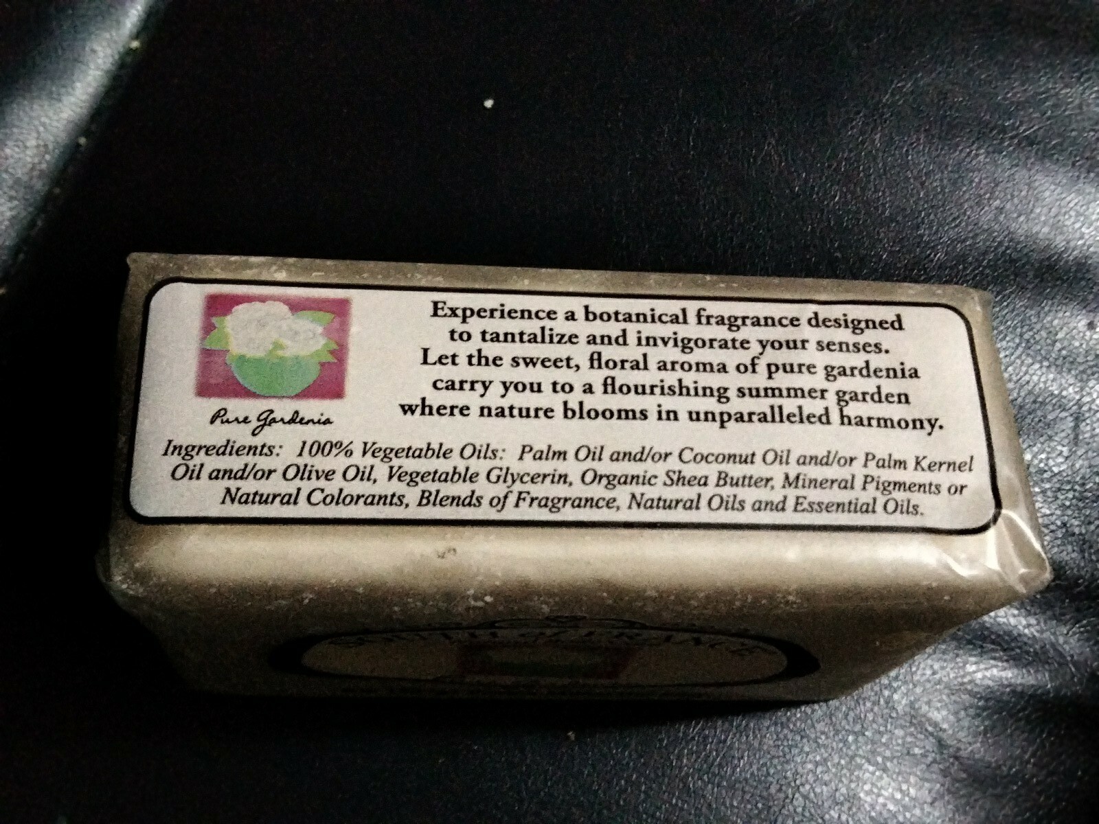 South of France Natural Body Care French Milled Bar Soap Pure Gardenia Scent