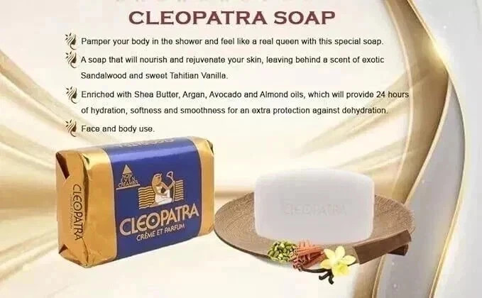 Cleopatra Creme ET Parfum Beauty Soap Bath Creamy 120gx 3