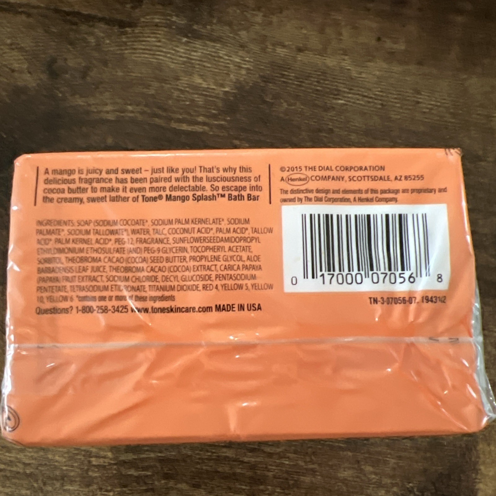 2 Tone MANGO SPLASH Cocoa Butter & Papaya 4.25 oz Each Bar Soap