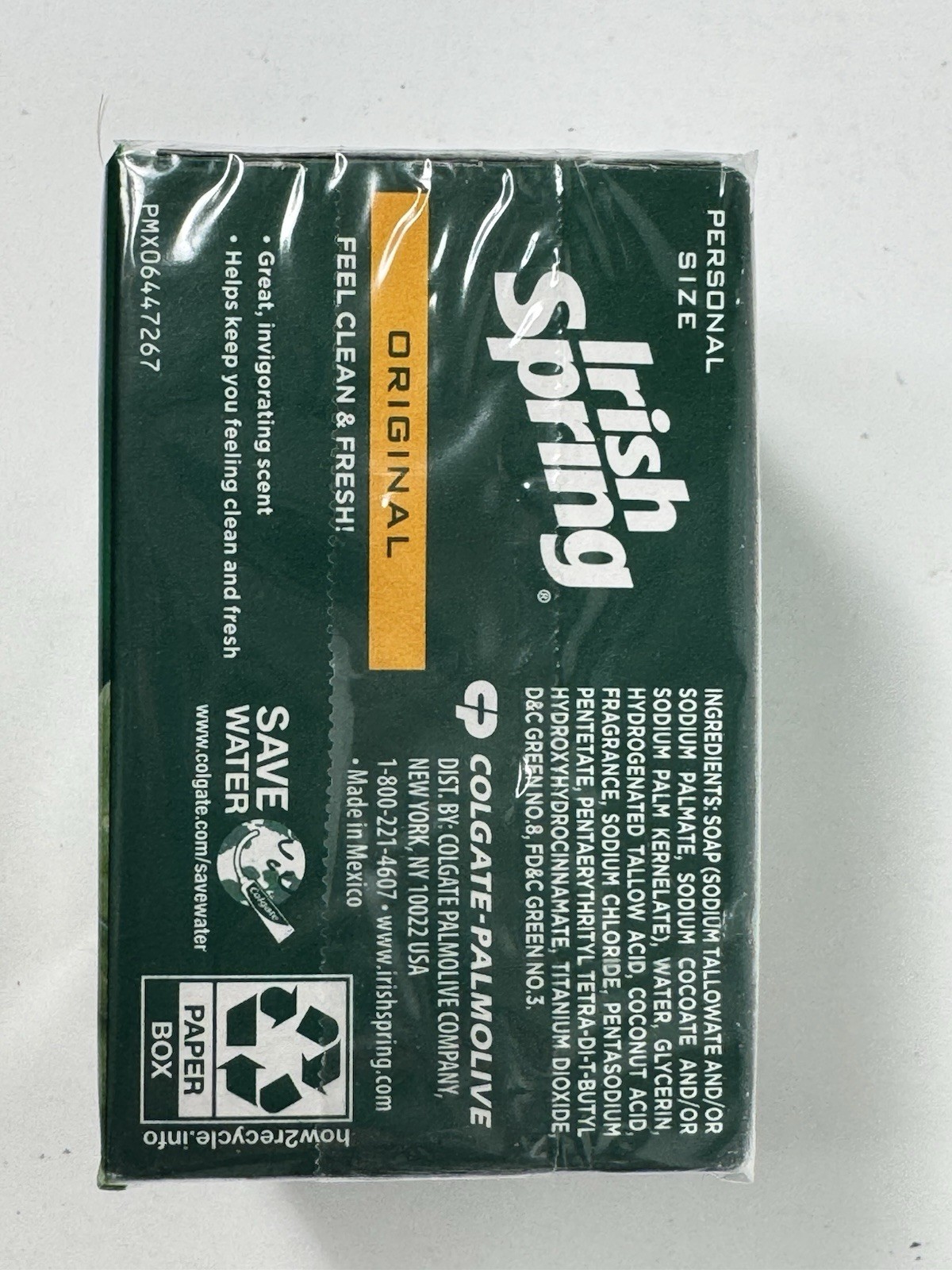 Irish Spring Original Scent Bar Soap 3.2 oz 1 Pack Of 2 Brand New & Sealed NOS