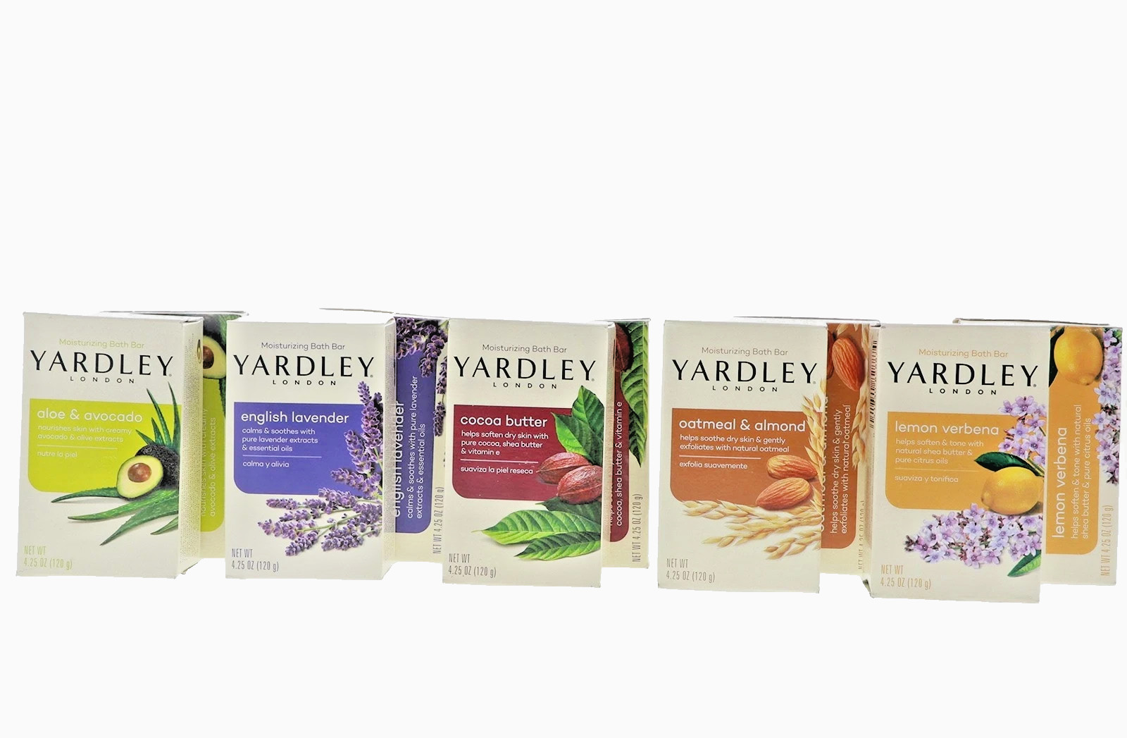 Yardley London Soap Bath Bar Bundle – 10 Bars: English Lavender, Oatme