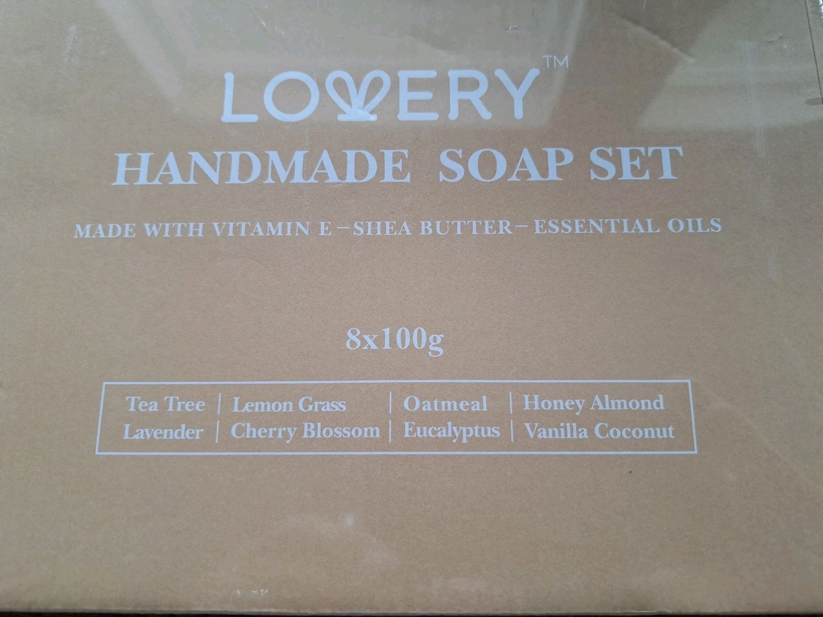 New Lovery 8 Piece Handmade Soap Gift Set Various Scents Sealed