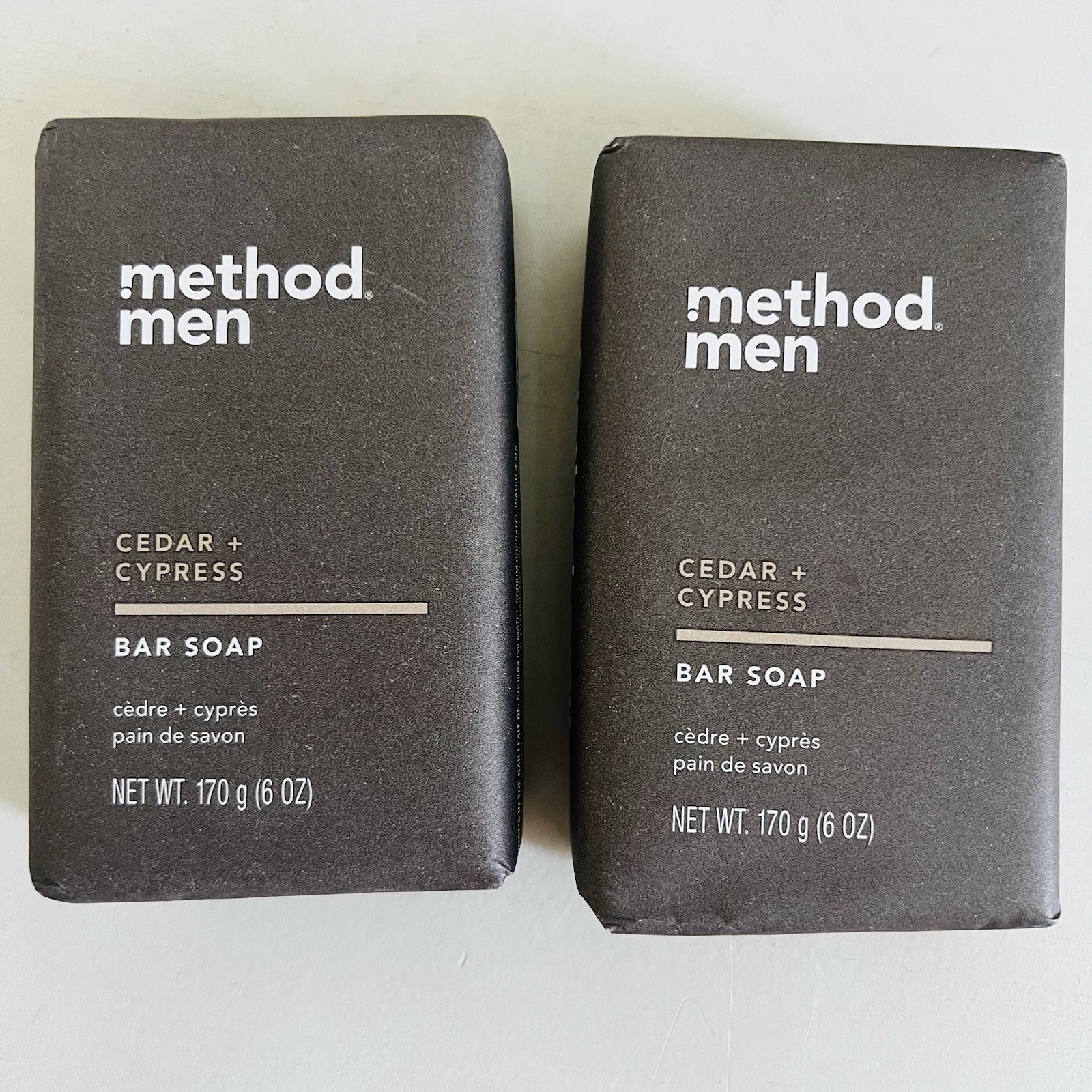 2 x Method Men Bar Soap CEDAR + CYPRESS 6 oz
