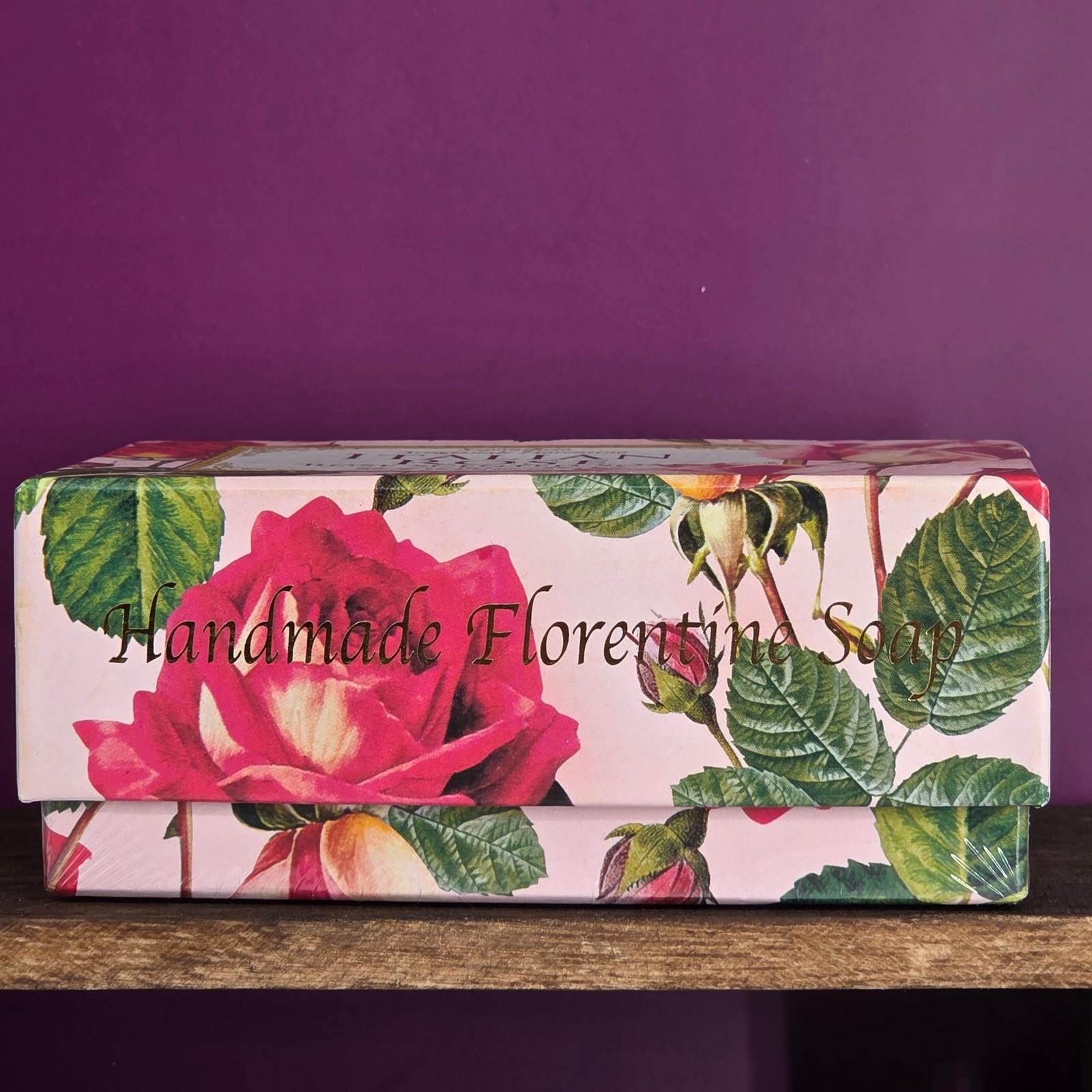 Saponificio Artigianale Fiorentino Italian Rose Soap 10.5oz Handmade Italy New
