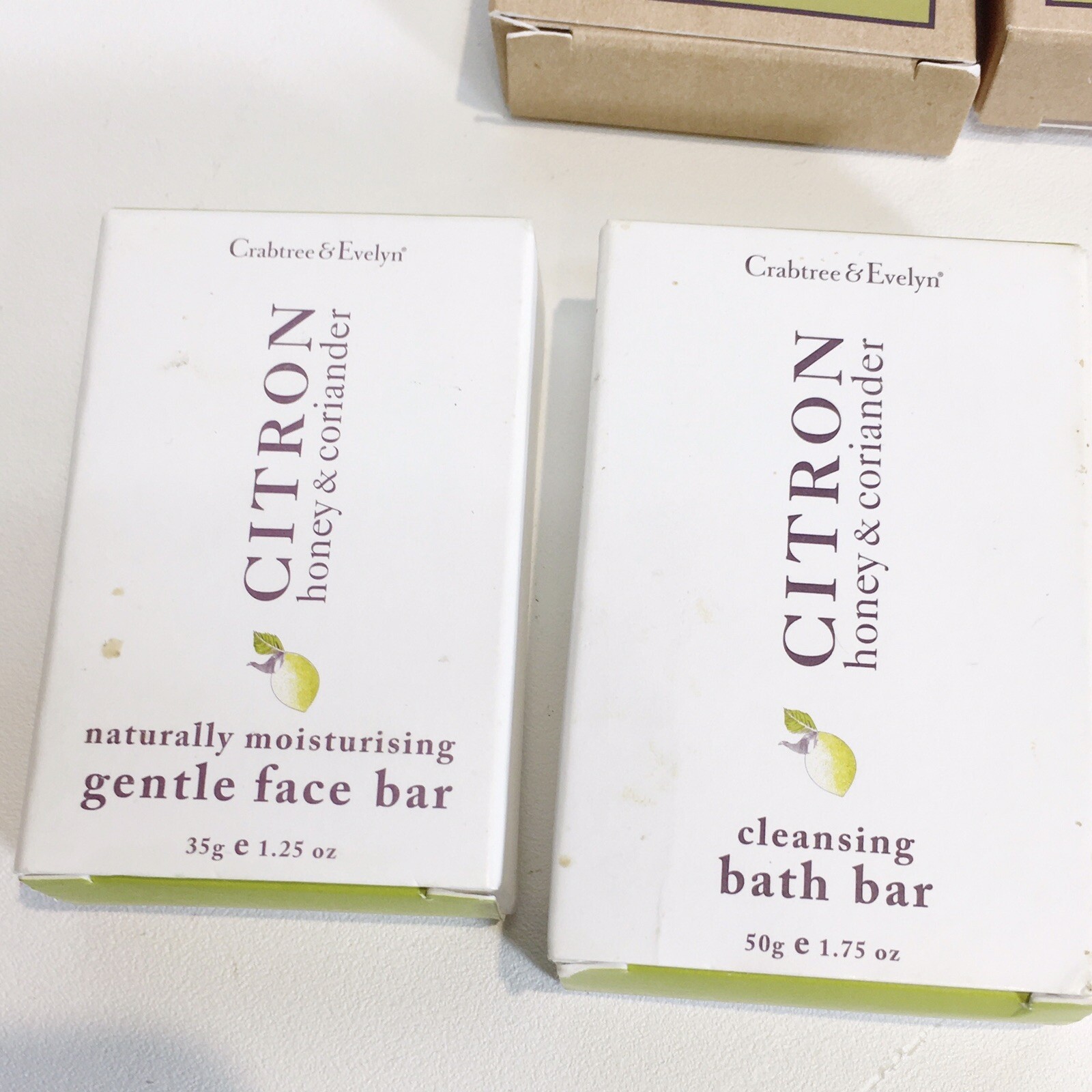 Lot of 7 CRABTREE & EVELYN VERBENA & LAVENDER, Citron & Avocado Soap Travel Bars
