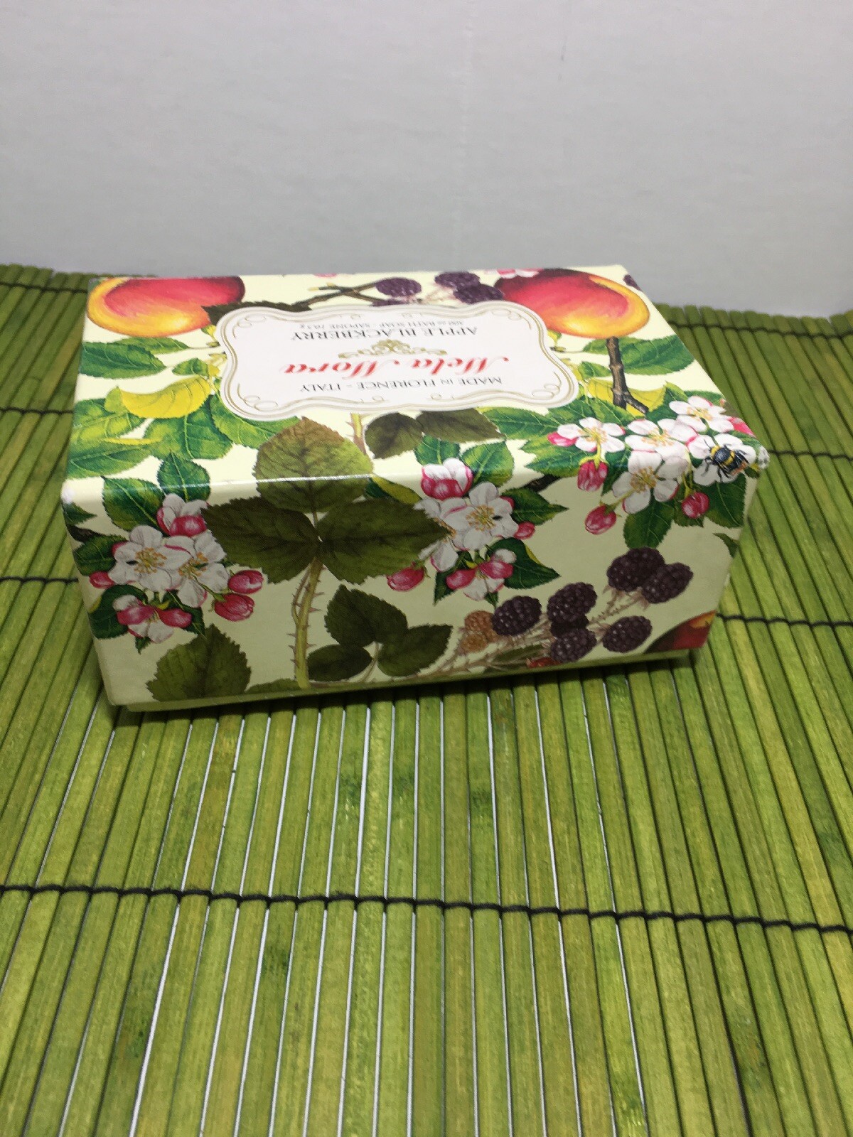 Apple Blackberry Sapone Mela Mora Made in Italy Hand Made Tuscan Soap NEW