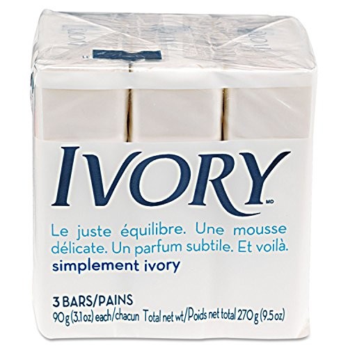 Ivory Soap, Original 3.17 oz Bars 10 each, Pack of 3 (30 Bars Total)