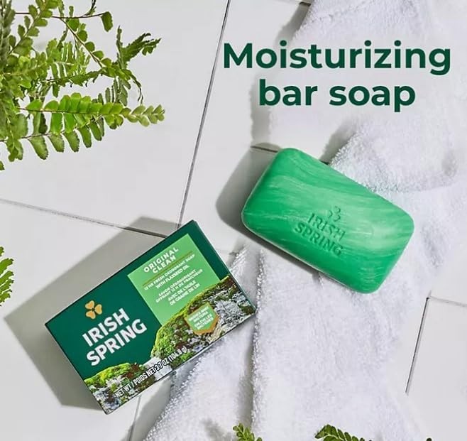 6-Pack Deodorant Irish Bar Soap, Mild for skin, 12 hours small fresh, Spring …
