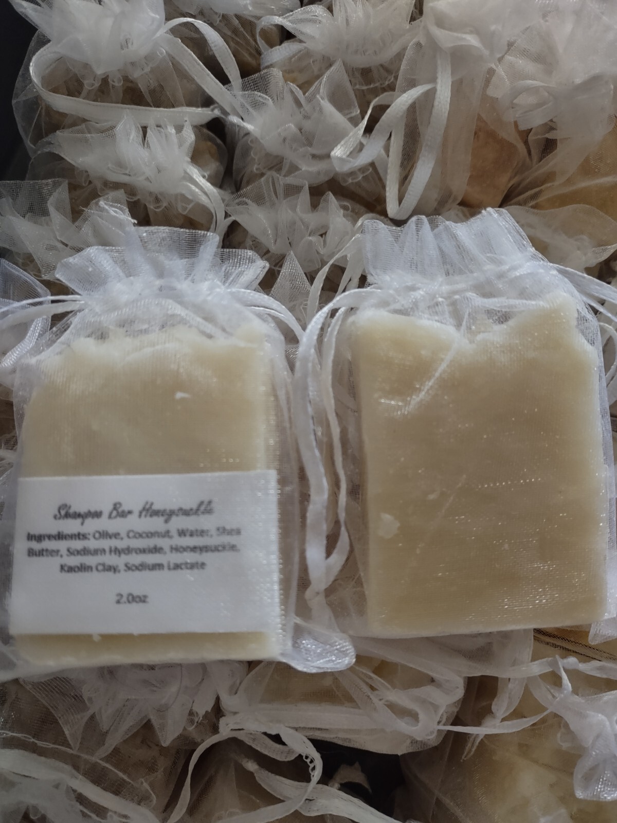 Honeysuckle Handcrafted Shampoo Bar Natural 2 Bars