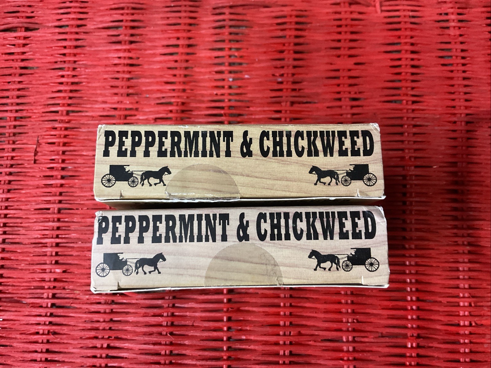 Honest Amish Natural & Organic Handmade Soap-Peppermint & Chickweed Soap/ 2 Pack