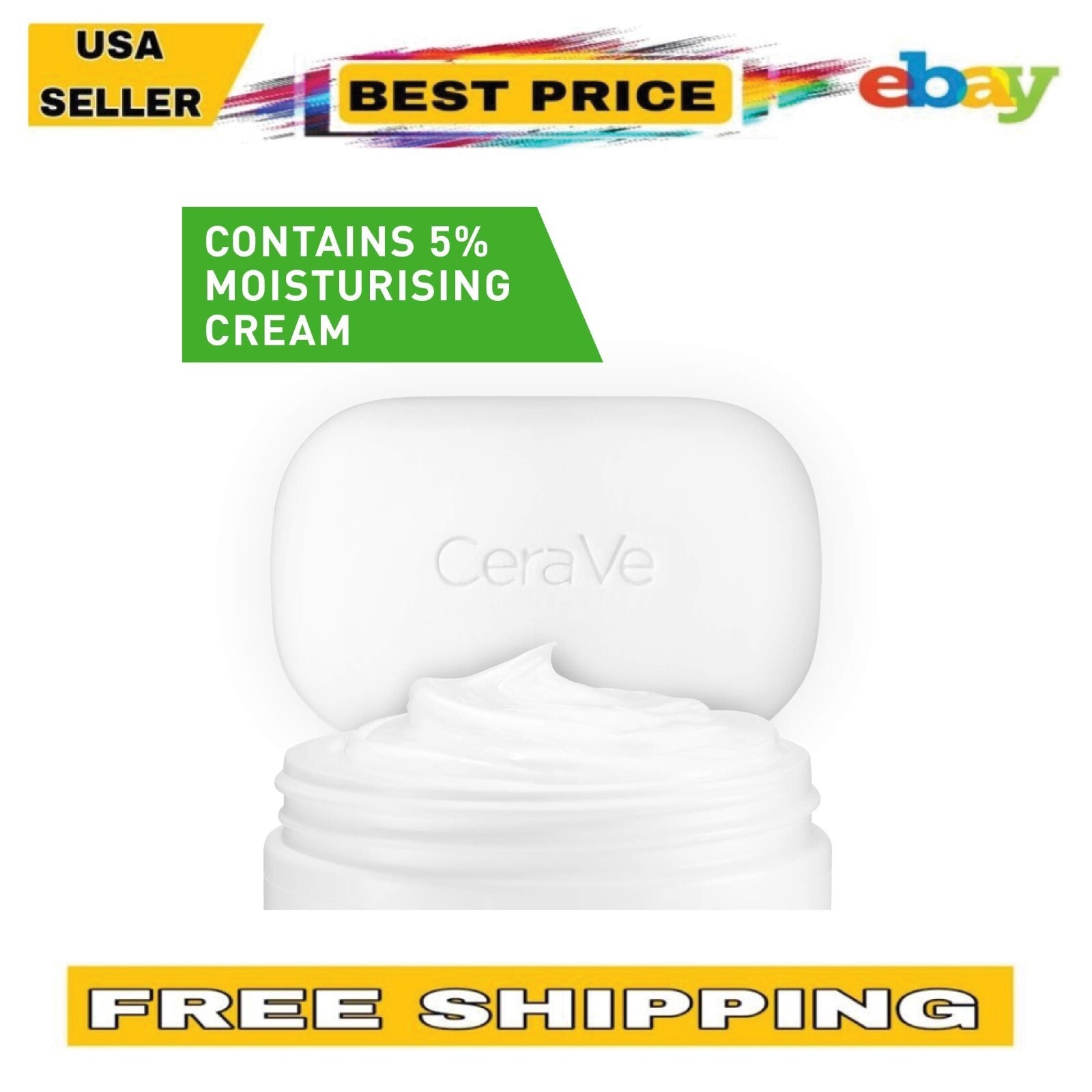 CeraVe Hydrating Cleanser Bar, Moisturizing Soap Free Cleanser