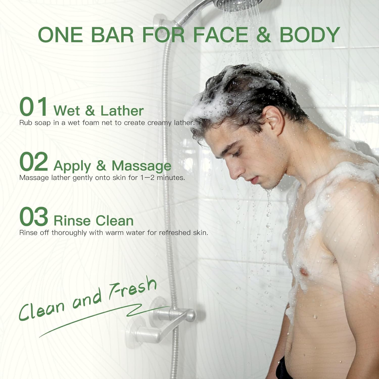 Tea Tree Soap, Tea Tree Soap Bar for Face & Body, Antifungal Soap with Tea Tree
