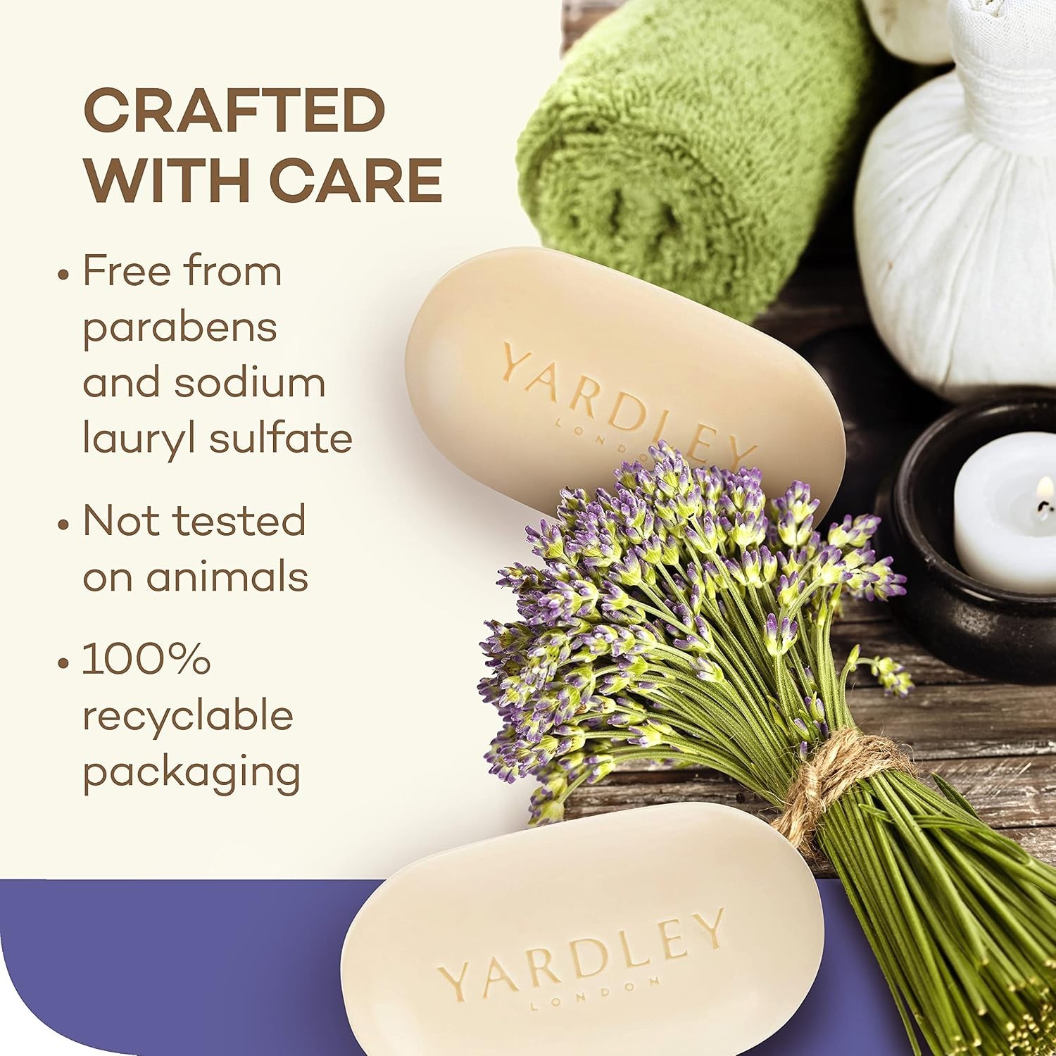 London English Lavender Essential Oils Soap Bar 4.25 oz 1 Pack