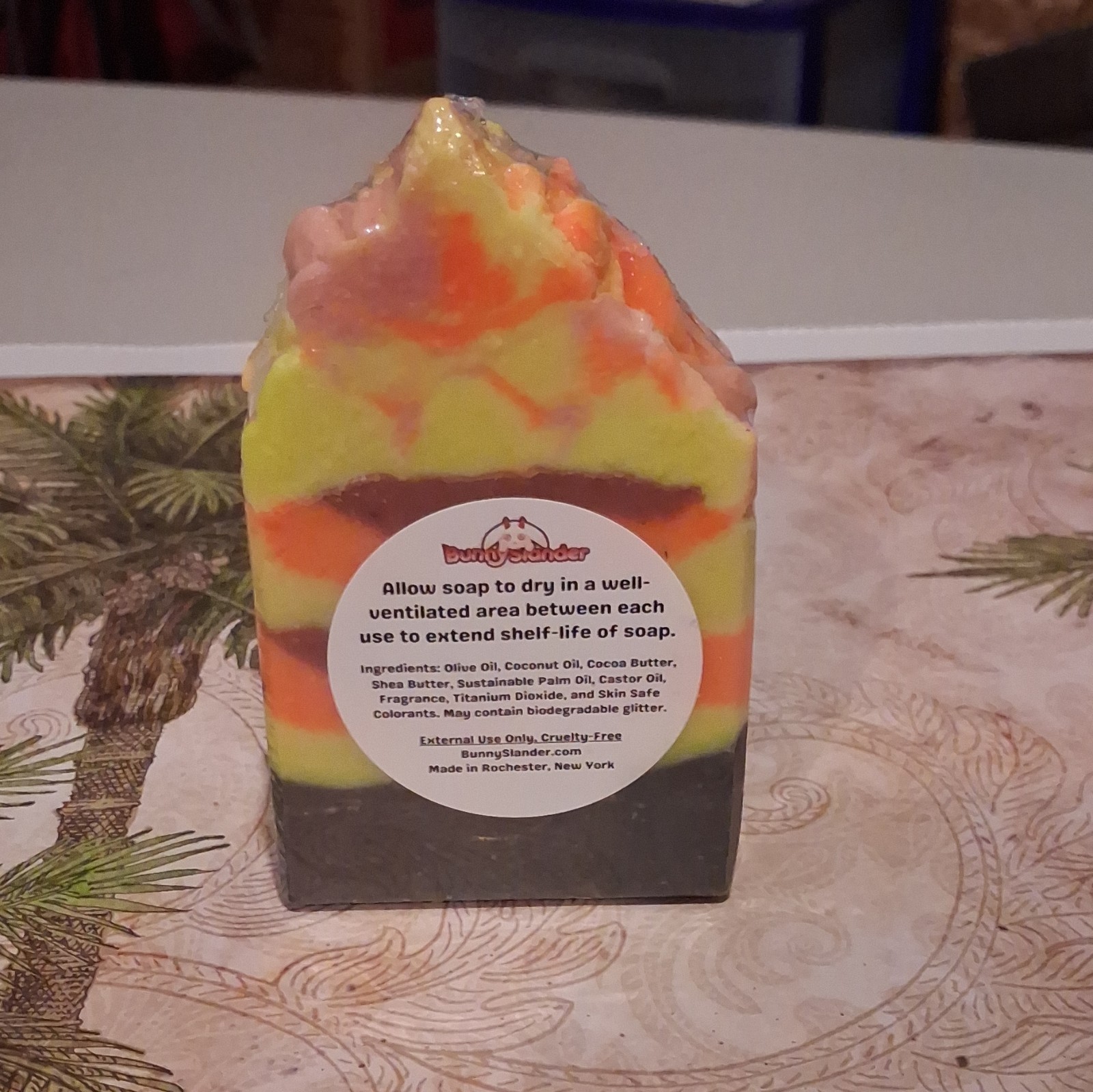 Bunny Islander Handmade Cruelty-Free Indian Sandalwood Bar Soap 6 oz