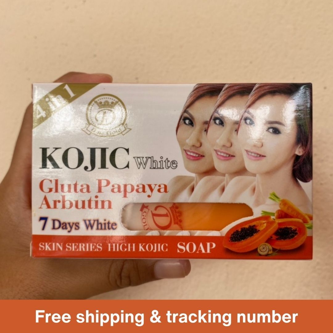 2×160 g. Kojic Gluta Papaya Arbutin Body Lightening Soap Clear Spot Authentic