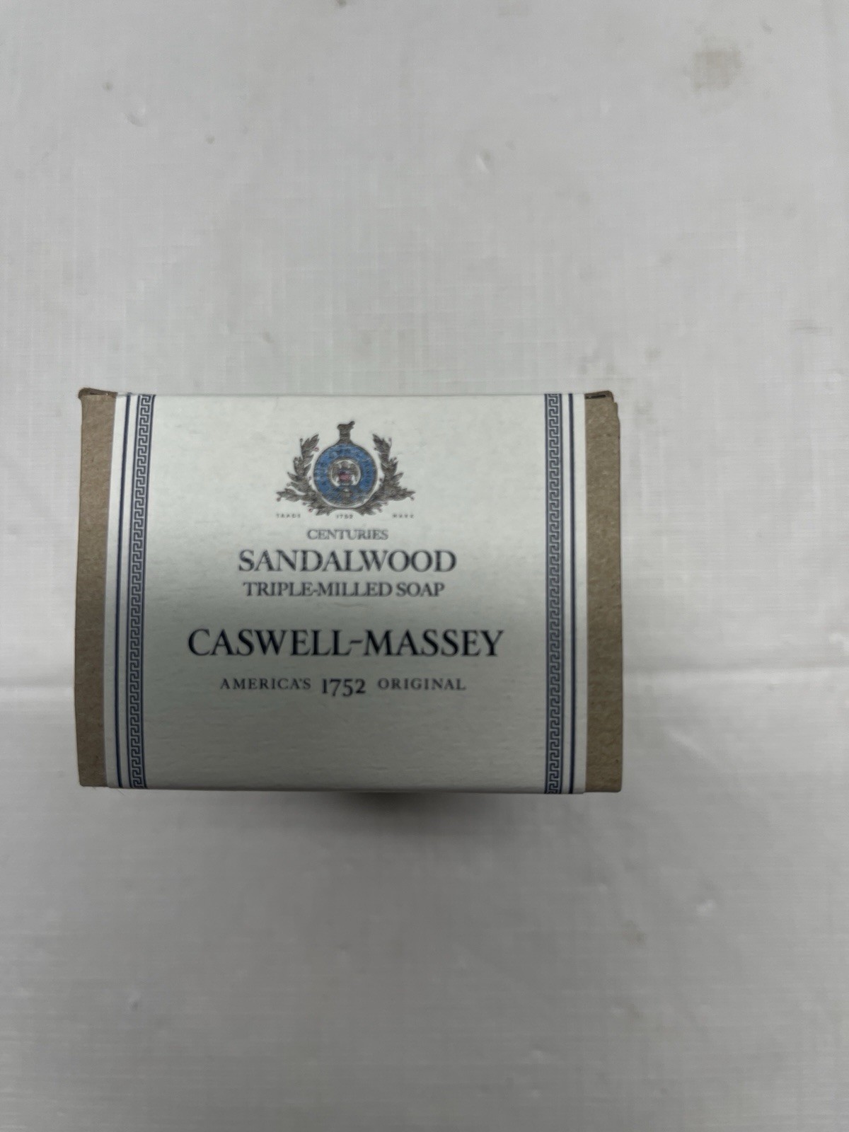 Caswell Massey Sandalwood Triple Milled Single Bar Soap New Sealed in Box