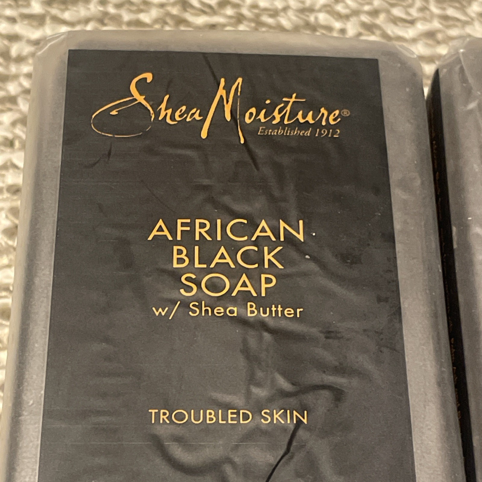 (4) Shea Moisture African Black Soap W/ Shea Butter For Troubled Skin 8 oz