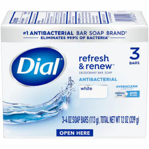 Dial Refresh & Renew White Bar Soap