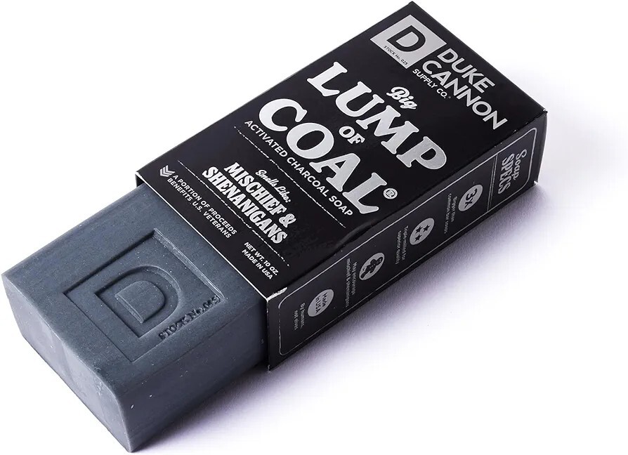 Duke Cannon Big Ass Lump Of Coal Big Brick of Soap for Men 10 oz Made In USA