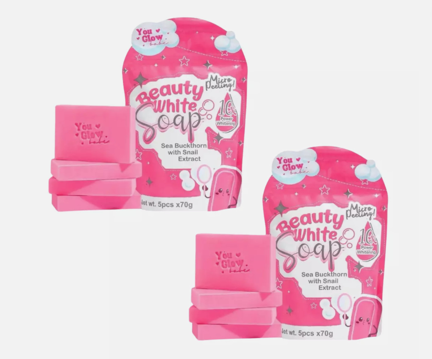 You Glow Babe Beauty White Soap 5 Bars X 70g – Pack of 2