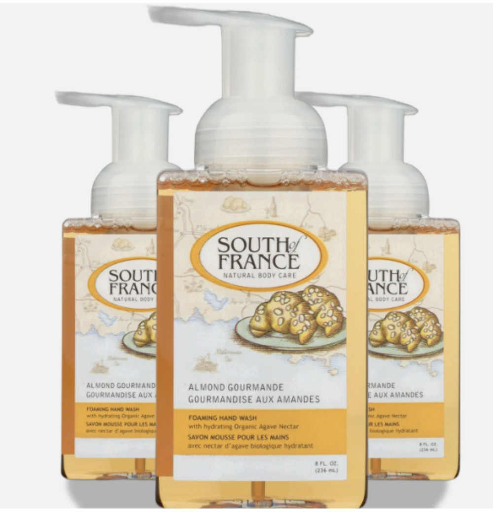 3x South Of France, Soap Hand Foam Almond Gour, 8 Fl Oz EXP 6/2028