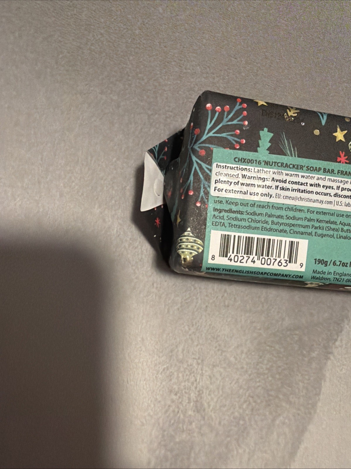 The English Soap Co. Great British Soap – Fine English Frankincense – 190g –