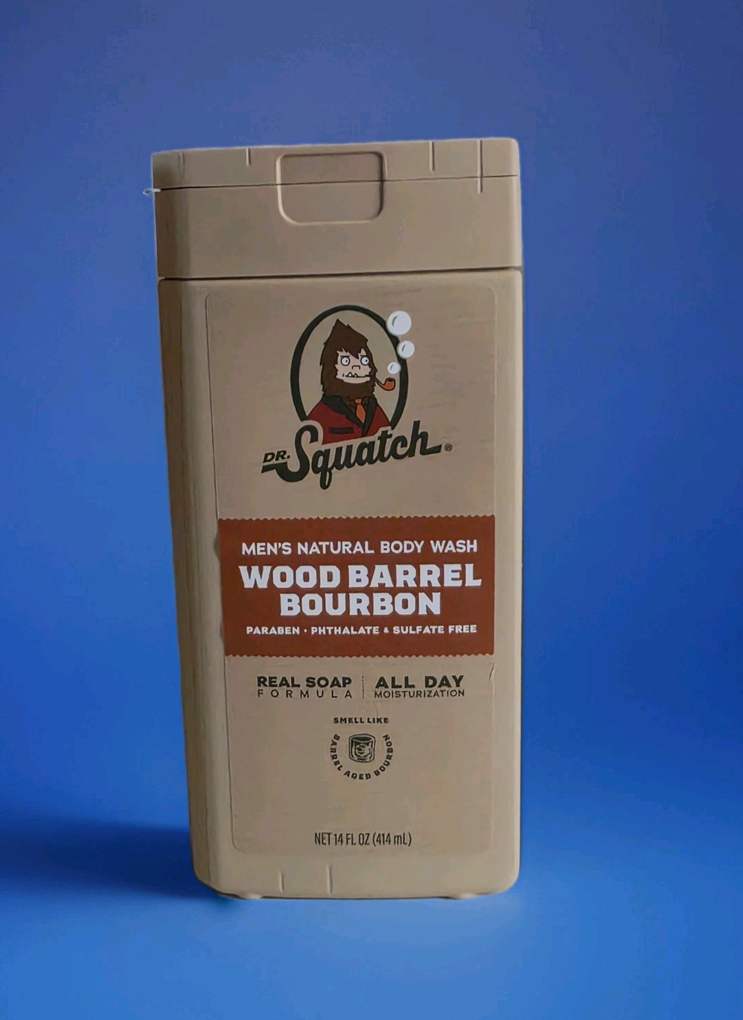 Lot Of 3 Dr Squatch Men’s Wood Barrel Bourbon Natural, Real Soap Body Wash 14oz