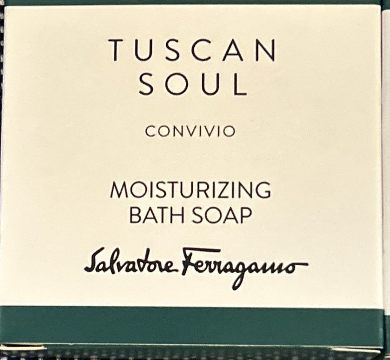 LOT of 5 ~Salvatore Ferragamo Tuscan Soul Convivio Boxed Bar Soap~ 1.8 oz. / 50g