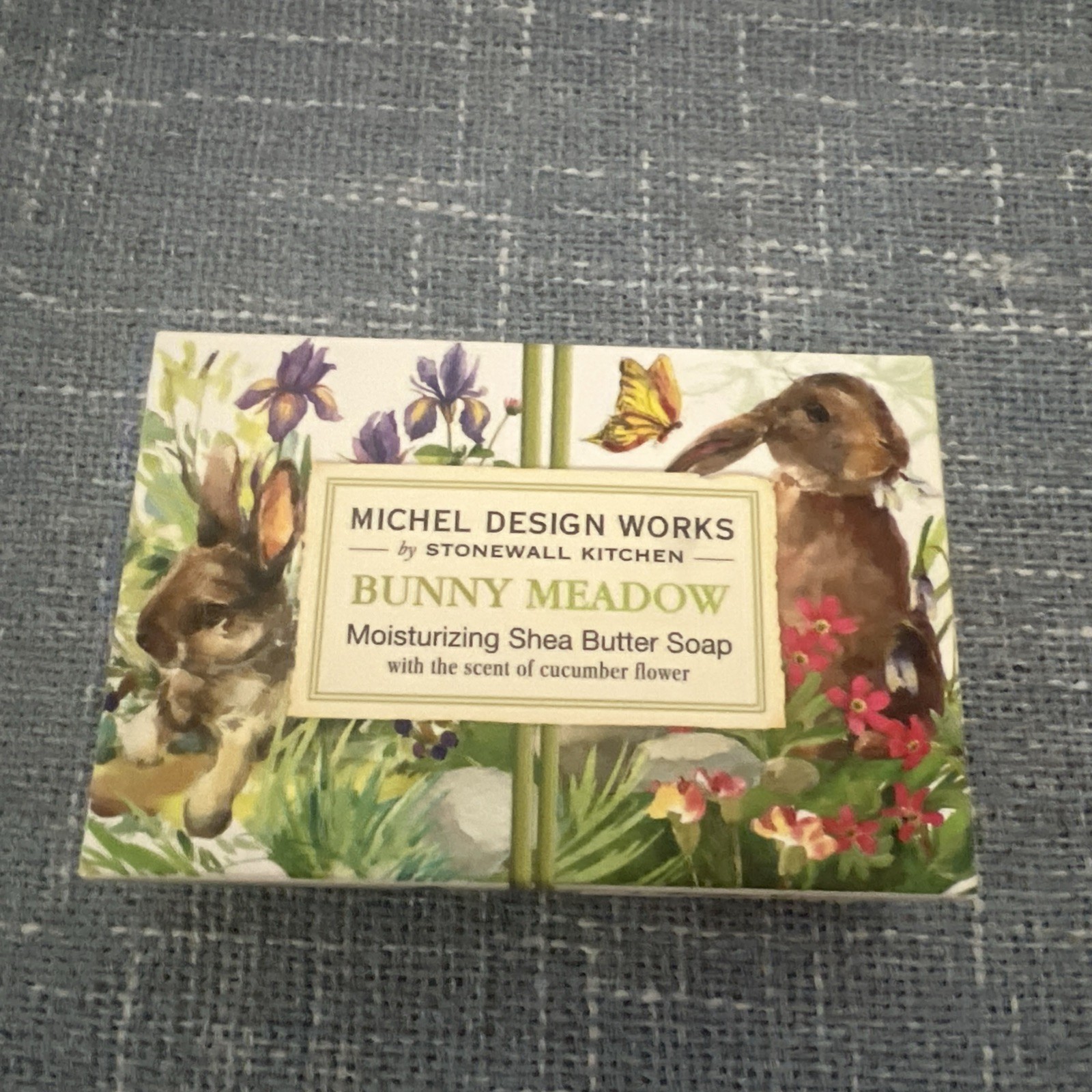 Michel Design Works Bunny Meadow Shea Butter Soap Bar ~Cucumber Flower Scent~