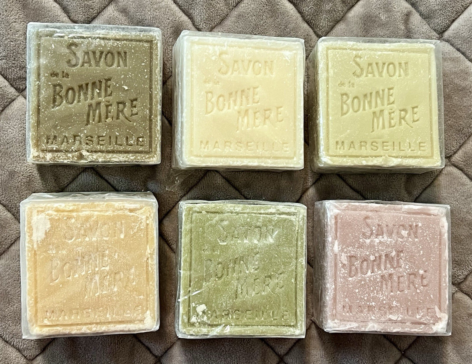 L’Occitane Bonne Mere Soap Lot 6 Bars 4.4 oz New READ Linden Rose Milk Lavender