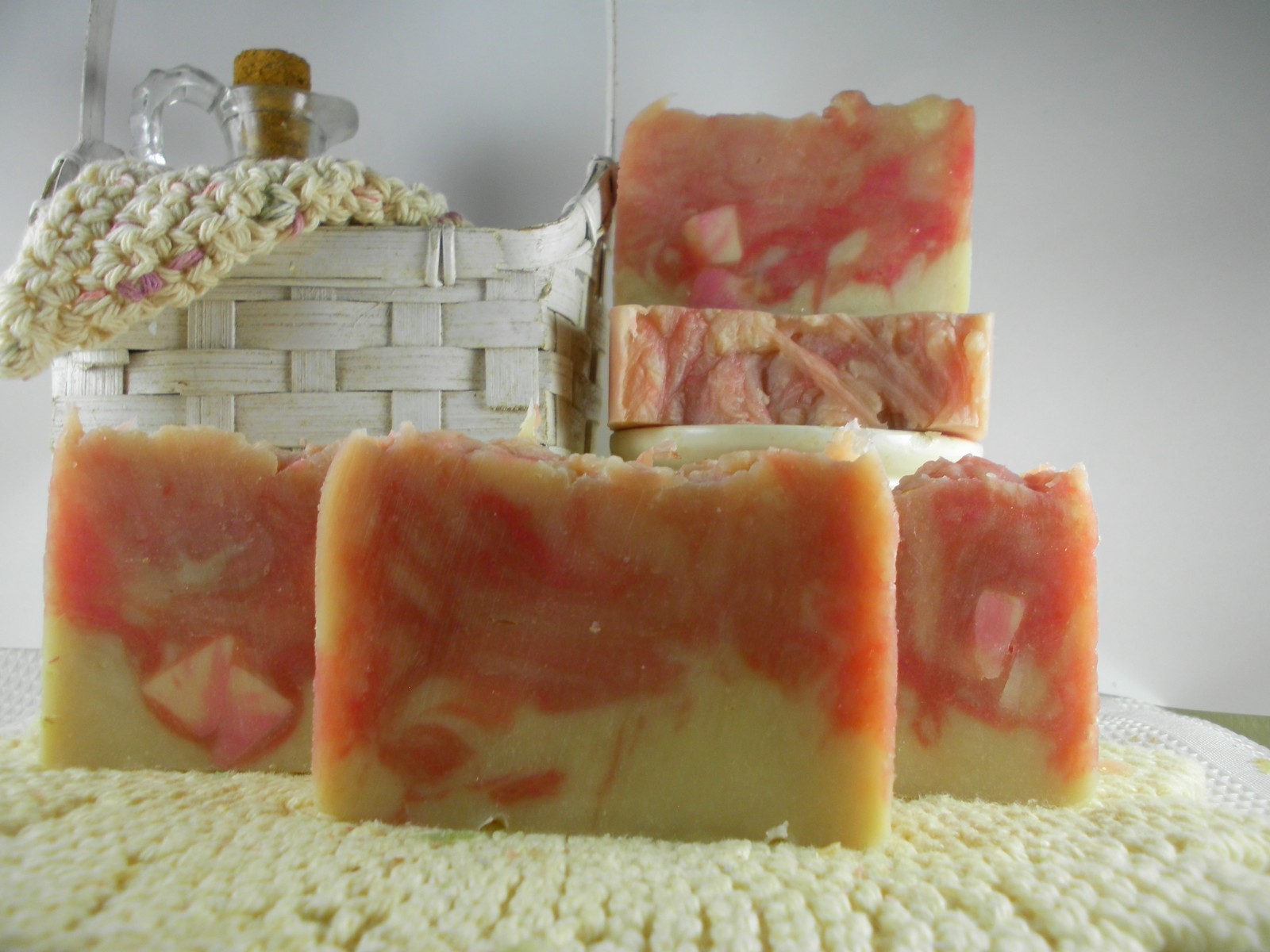 Pink Jasmine Goat Milk Soap Shea, Cocoa Butter Natural Organic Homemade