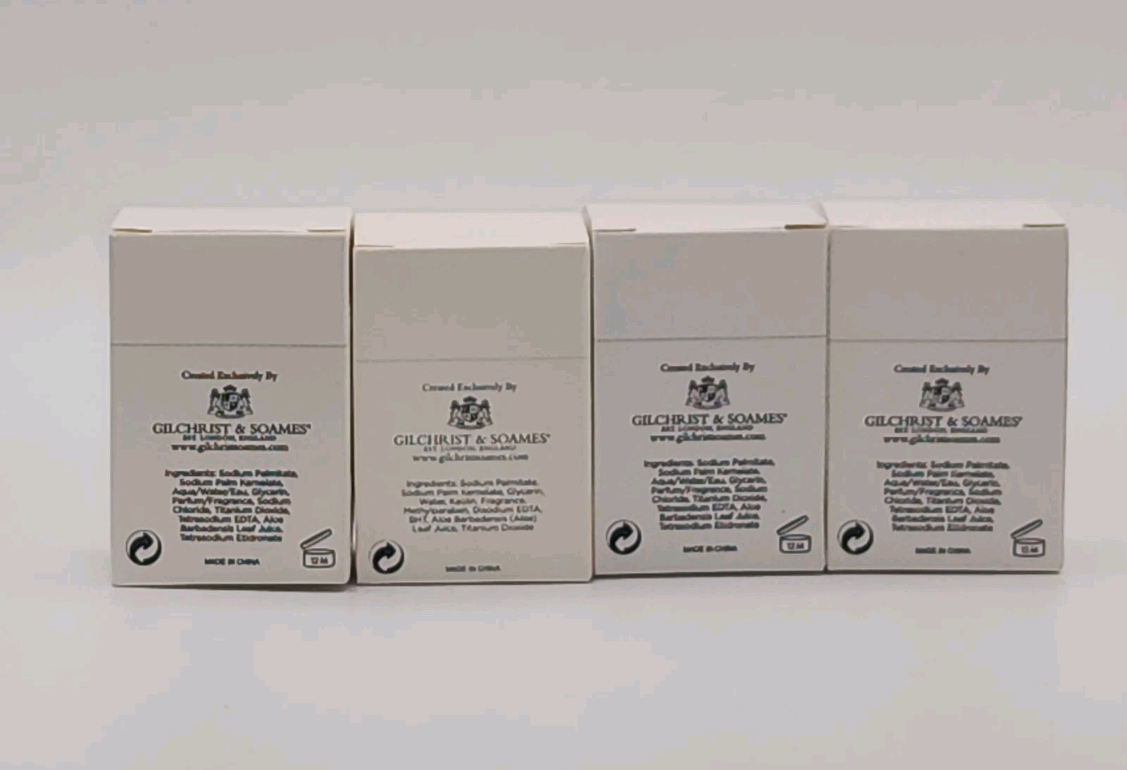 Lot 4 Gilchrist & Soames Aloe Cream Purifying Facial Bar Soap Travel Size