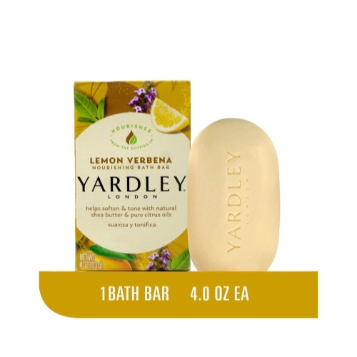 6 Pack Yardley Lemon Verbena With Shea Butter Bar Soap 4 Ounce Each