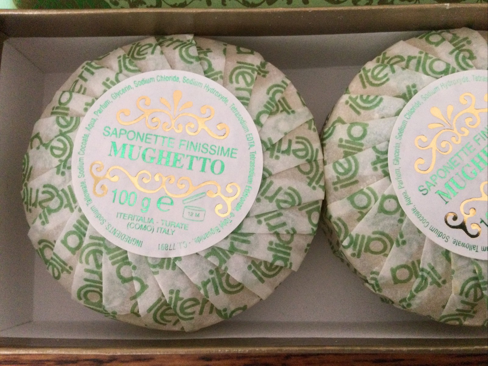 Gift Set 3 Cakes Mughetto Italian Lily of the Valley Finest Scented Soap 3X3.5oz