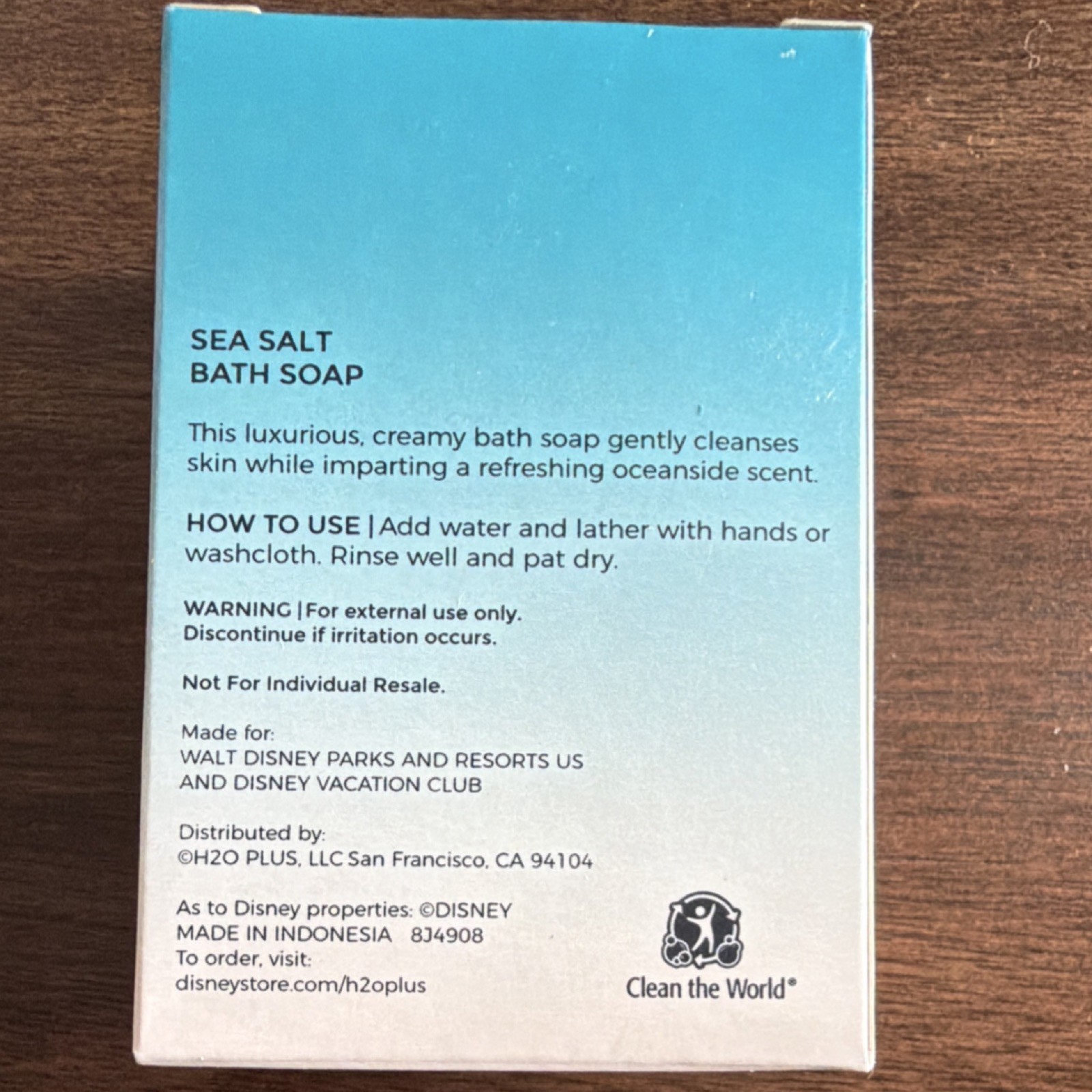 Disney H2O+ Beauty Sea Salt Bath Soap Oceanside Scent 2 oz Unisex