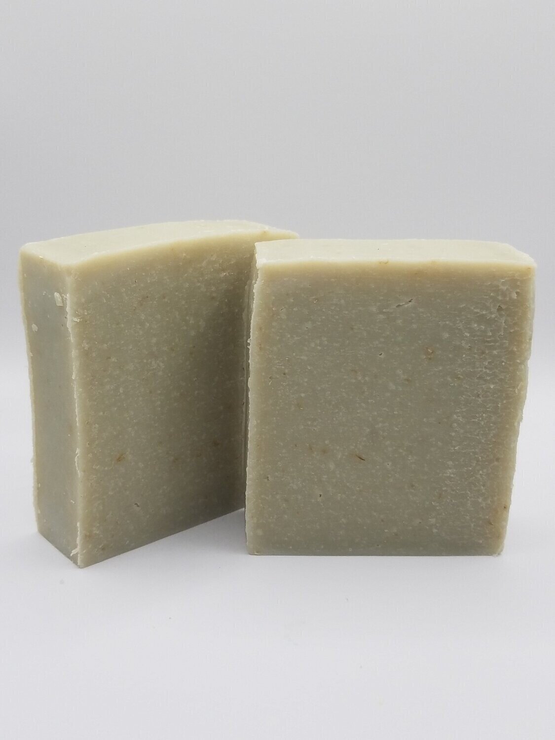 All-Natural Cedarwood & Oatmeal Soap with French Green Clay