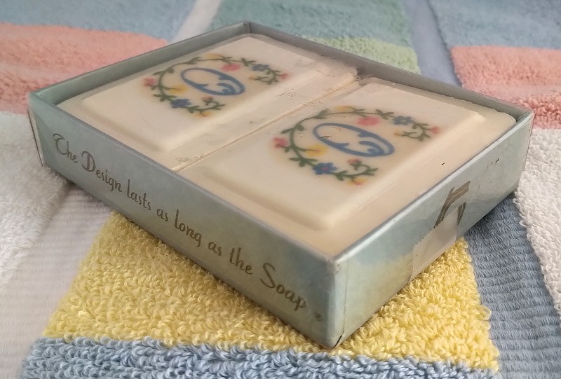 Vintage KATHERINE GRAY French Milled Bath Soap (2 Bars) Personalized Initial “O”