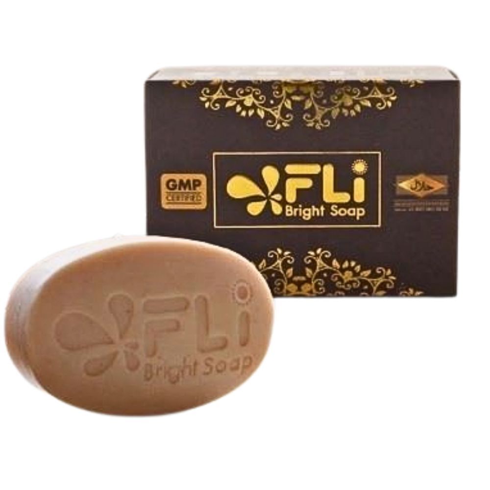 FLI Soap Bright Whitening Face Body Skin Health 9 Legendary Herb Reduce Freckles