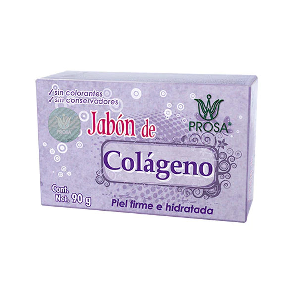 PROSA Jabon de Colageno con Sabila – Firming Collagen Bar Soap with Aloe Vera