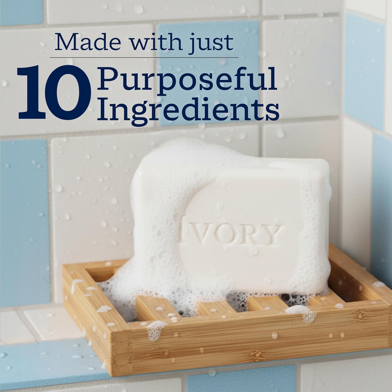 Ivory Gentle Bar Soap 10 Pack 3.17oz Original Scent 99.44% Pure Family Clean